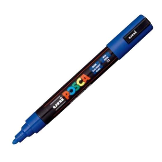 Imagem de Caneta Posca Azul PC-5M Marcador Arte Multiuso Criatividade