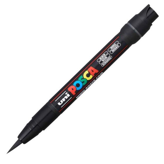 Imagem de Caneta Posca Brush PCF 350 preto Uni Ball