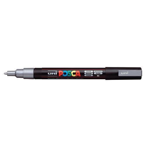 Caneta Posca Marcador Permanente Artística 3M Prata 1.3mm Menor preço em Caneta Posca Marcador Permanente Artística 3M Prata 1.3mm