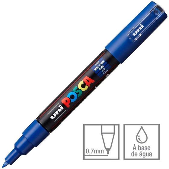 Imagem de Caneta Posca Marcador Uni-Ball PC-1M Azul 33