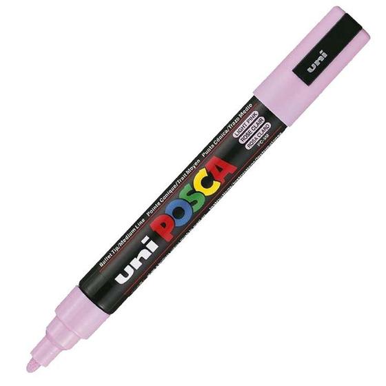 Imagem de Caneta Posca Rosa Claro PC-5M Marcador Arte Multiuso