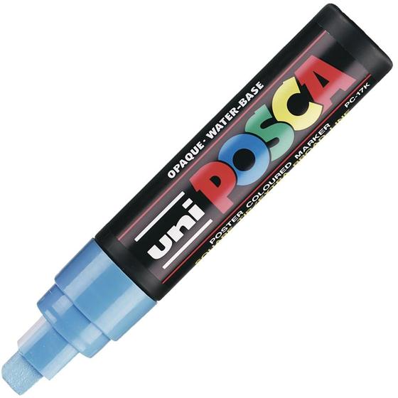 Imagem de Caneta Posca Uni Ball Extra Larga PC-17K Azul Claro