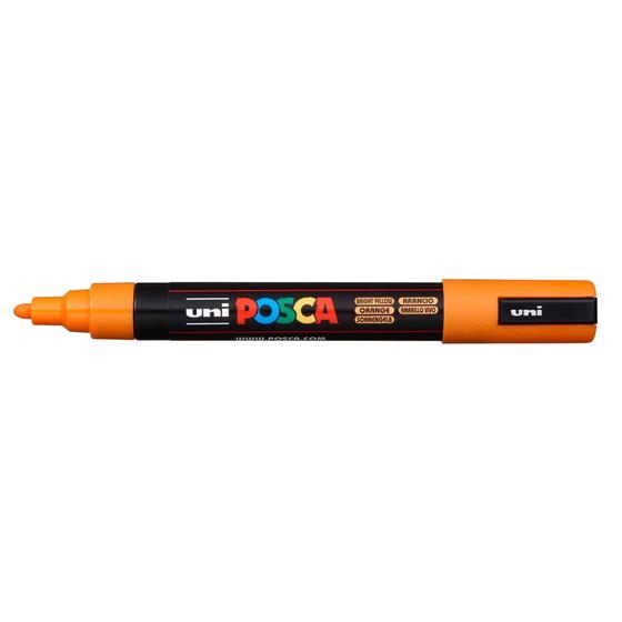 Imagem de Caneta Posca Uni Ball PC-5M Ponta Cónica Extra Média em Poliéster 2,5 mm - Cor: Ligth Orange