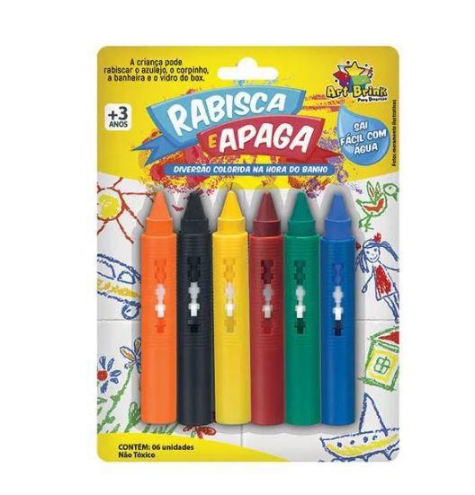 Imagem de Caneta Rabisca E Apaga Com 6 Cores Diferentes Risca Azulejo