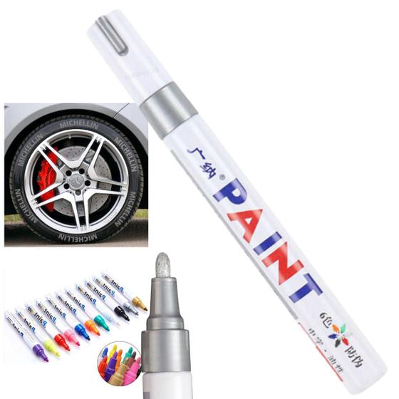 Caneta Reparadora Tira Risco Automóveis Carro Moto Caminhões Pintar e Retocar Pneu Azulejo e Tênis Uso Escolar Marca Texto Prata Menor preço em Caneta Reparadora Tira Risco Automóveis Carro Moto Caminhões Pintar e Retocar Pneu Azulejo e Tênis Uso Escolar Marca Texto Prata