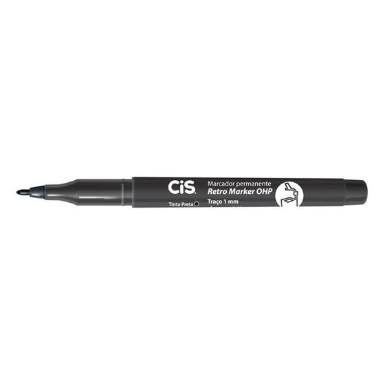 Imagem de Caneta retroprojetor 1.0 preto OHP Cis