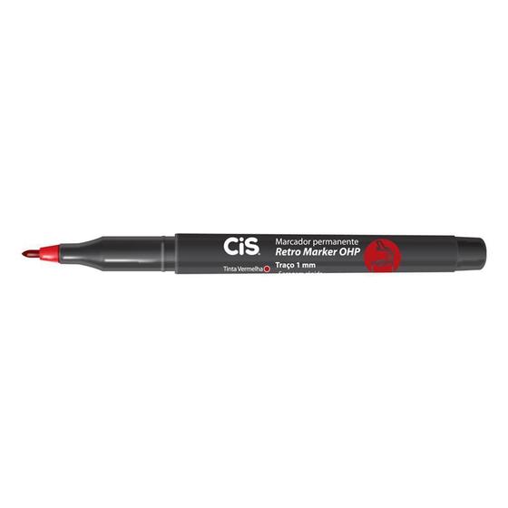 Imagem de Caneta retroprojetor 1.0 vermelho OHP Cis