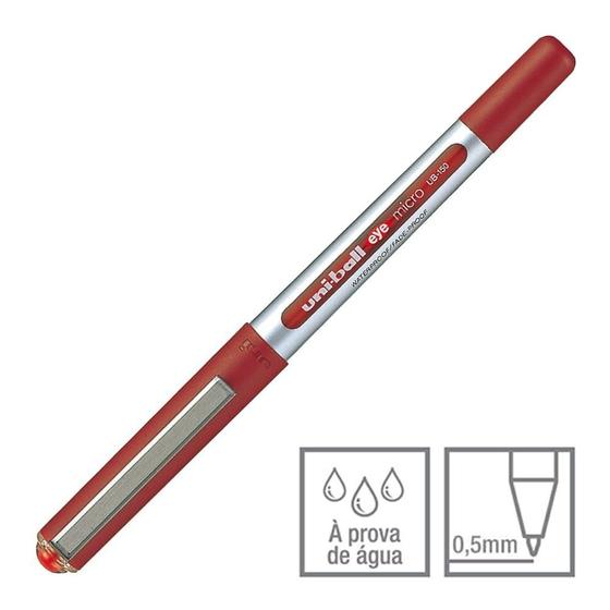 Imagem de Caneta Rollerball Eye Micro Uni-Ball Vermelha 0.5mm UB-150