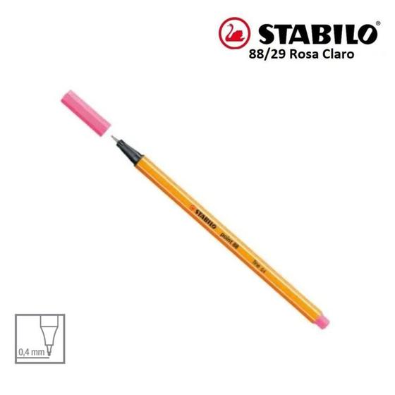 Imagem de Caneta stabillo 88 rosa claro fine 0,4mm