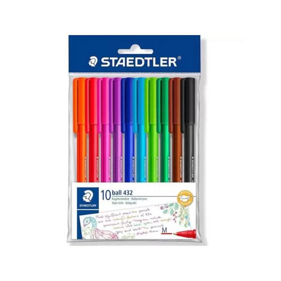 Imagem de Caneta STAEDTLER Esferográfica Ball432 M 10 Cores