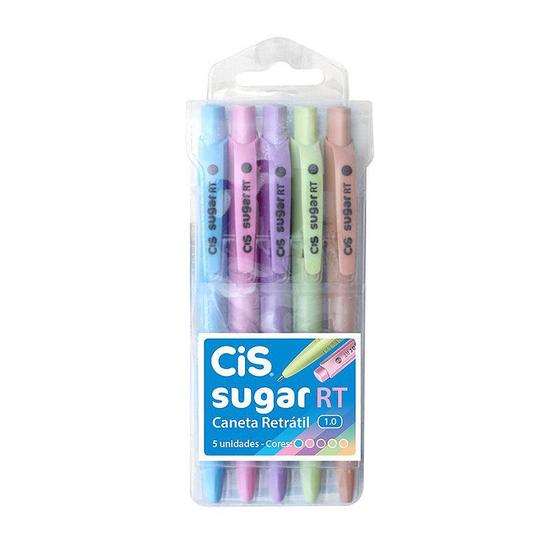 Imagem de Caneta Sugar Rt C/5 Cores Cis 