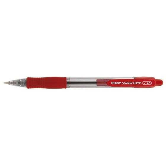 Imagem de Caneta Super Grip Bp-10r-M 1.0 Pilot 12 Unidades