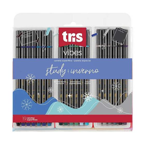 Imagem de Caneta Superfina Vibes Study Inverno 18 Cores - Tris