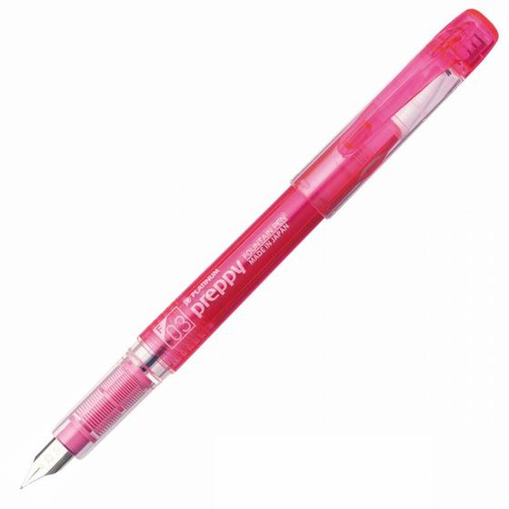 Imagem de Caneta Tinteiro Platinum Preppy Japão Fountain Pen Rosa Fina 03