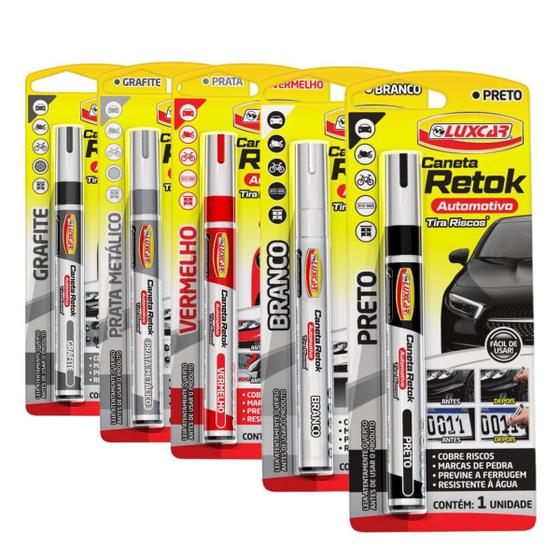 Caneta Tira Riscos Automotiva Luxcar Retok Menor preço em Caneta Tira Riscos Automotiva Luxcar Retok