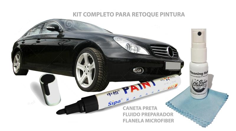 Imagem de Caneta tira riscos kit completo caneta cor preta