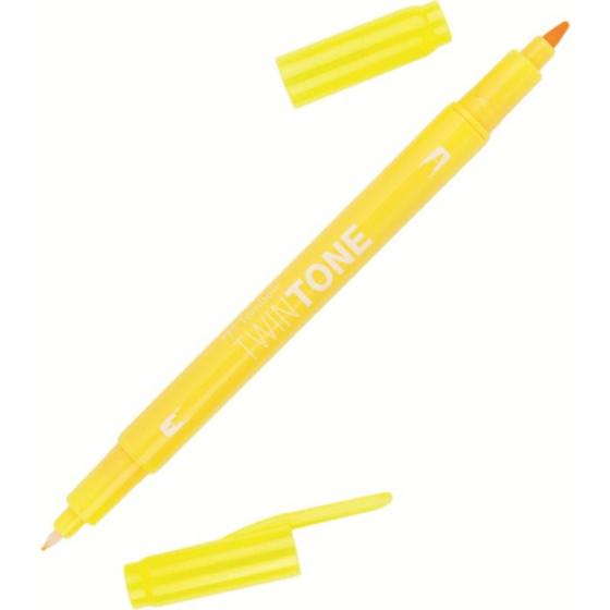 Imagem de Caneta Tombow Twin Tone Dual Tip Amarelo 61544