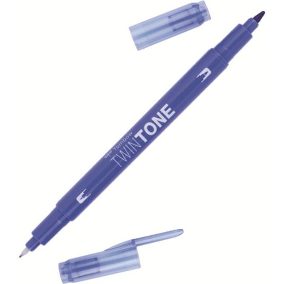 Imagem de Caneta Tombow Twin Tone Dual Tip Azul Frances