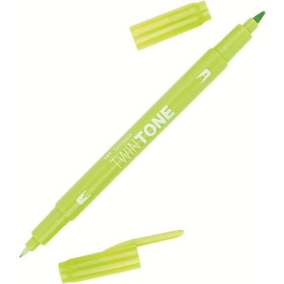 Imagem de Caneta Tombow Twin Tone Dual Tip Verde Limão PK50 61502