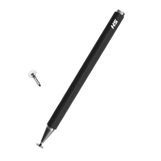 Imagem de Caneta Touch Screen Ponta Fina Celular Smartphone Tablet Samsung Kindle Notebook 2em1 Digital Stylus Capacitiva Metal p Desenhar Escrever 