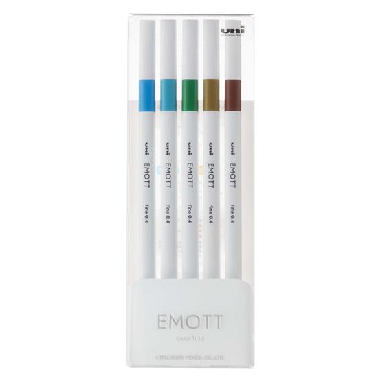 Imagem de Caneta Uniball Emott 0.4mm c/05 cores n.04