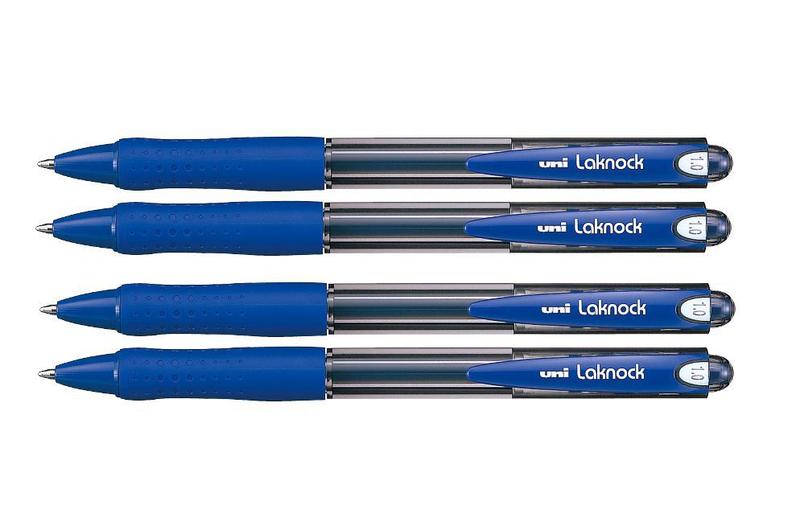 Imagem de Caneta Uniball Laknock 1.0 Azul Cx C/4 Unidades