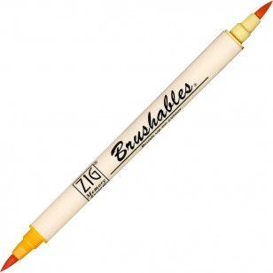 Imagem de Caneta Zig Brushables Kuretake Dupla Apricot
