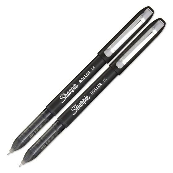 Imagem de Canetas Rollerball Preta Com 2 unidades Ponta Agulha 0.5 mm Sharpie 2142502