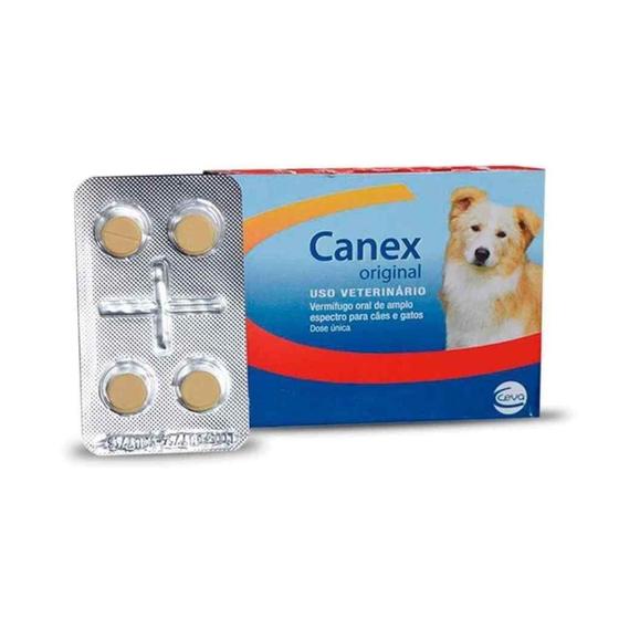 Imagem de Canex original vermífugo  ceva para cães - 4 comprimidos