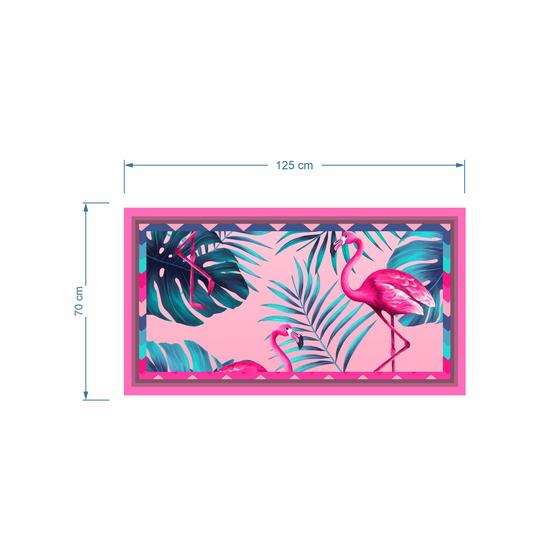 Imagem de Canga Saída De Praia Estampa Flamingo Rosa 125X70 Bali