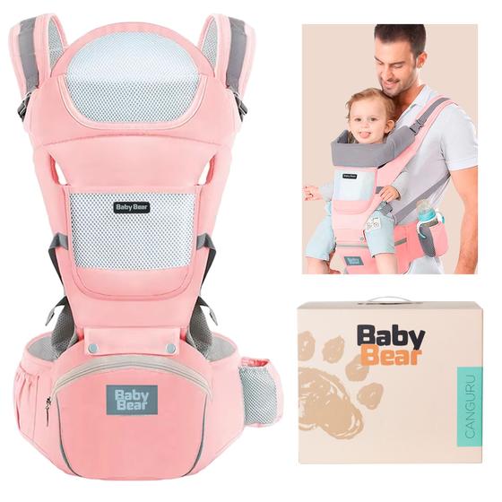 Canguru Carregador de Bebê Ergonômico Premium com Assento na Cintura até 25kg 0 - 36 Meses 12 posições Menor preço em Canguru Carregador de Bebê Ergonômico Premium com Assento na Cintura até 25kg 0 - 36 Meses 12 posições