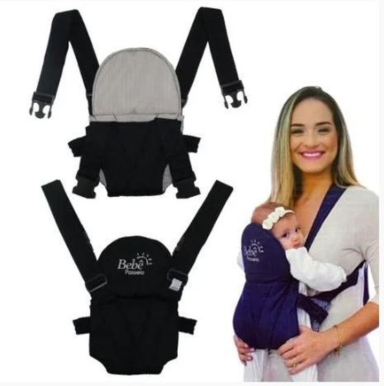 Imagem de Canguru Ergonomico Carrega Bebê com 2 posições Bebê Passeio Click 01 Peça