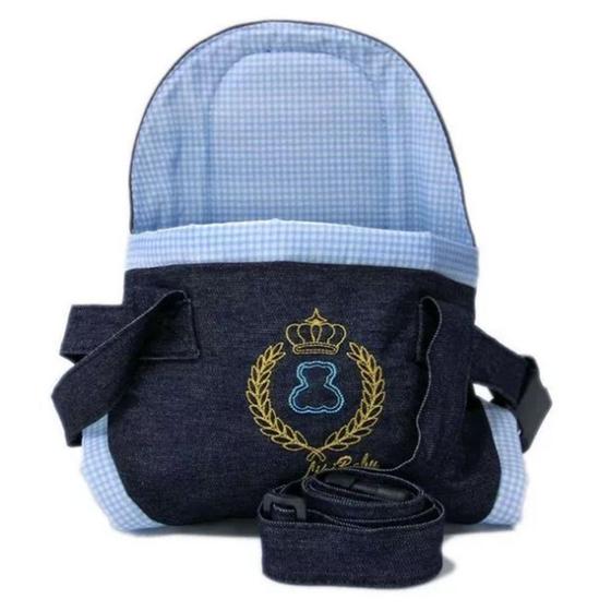 Imagem de Canguru Lipi baby cadeirinha azul bebê jeans