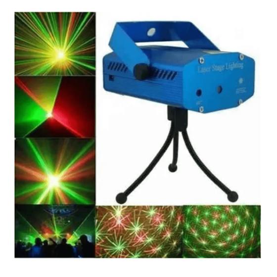 Imagem de Canhão Laser Projetor Holográfico Jogo De Luz LED Efeitos Strobo Pisca Pontilhados Imagens Bivolt 110v~220v