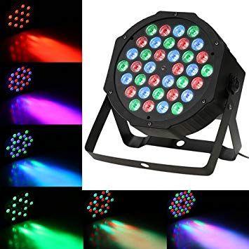 Imagem de Canhão Led 36 Leds Digital Refletor Rgb Dmx Jogo Luzes Iluminação Strobo Festas Par Led Bivolt