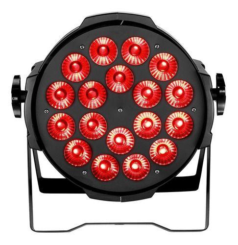 Imagem de Canhao Refletor Par 64 18 Leds 15w Dmx Rgbwa 5 In 1 110v/220v