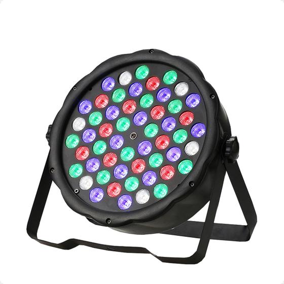 Imagem de Canhão Refletor Par 64 Rgb 36 Leds 1w Dmx Strobo Slim