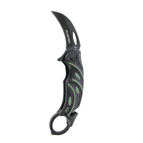 Imagem de Canivete Karambit ZD-L014 Black / Green - Albatroz