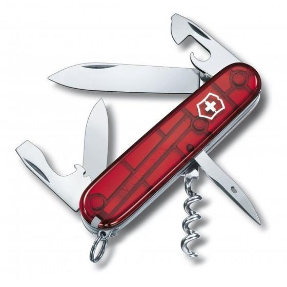 Imagem de Canivete Suíço Victorinox Spartan Vermelho translúcido 12 funções Original 1.3603.T