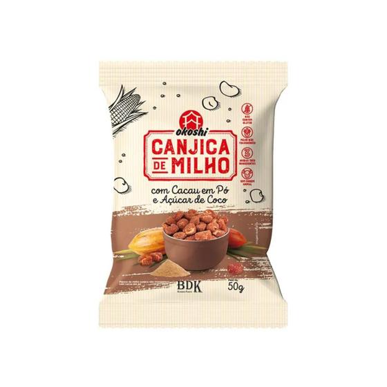 Imagem de CANJICA DE MILHO COM CACAU EM PO E AÇUCAR DE COCO OKOSHI 50g