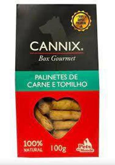 Imagem de Cannix Box Gourmet Palinetes de Carne e Tomilho 100g - Pets du Monde