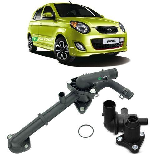 Imagem de Cano de agua kia picanto 1.0 1.1 hyundai atos prime 1.0 12v 2003 á 2011 kit c/flauta + carcaça da va