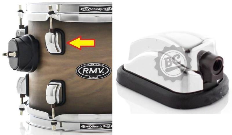 Imagem de Canoa RMV Cromada individual para Tom e Surdo padrão Concept Exclusive e outras com parafuso interno