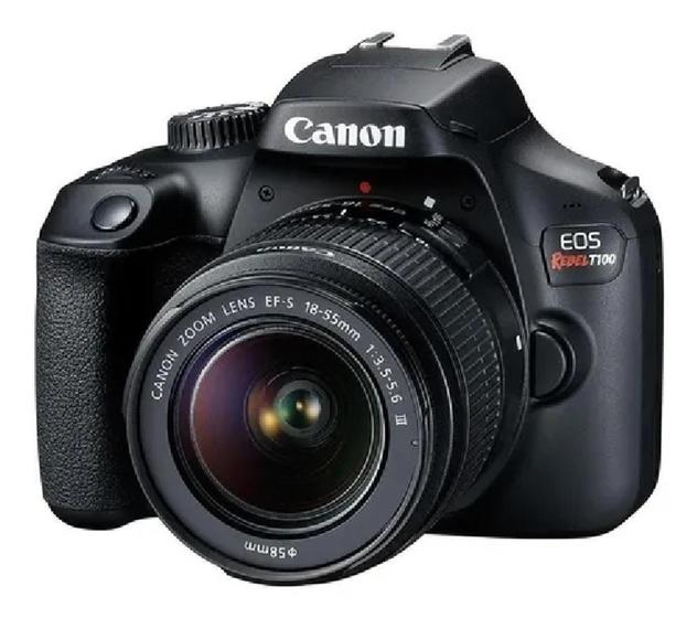 Imagem de Canon Eos Rebel Kit T100 + Lente 18-55mm III Dslr Cor Preto