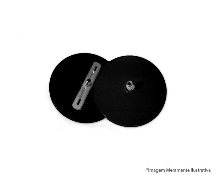 Imagem de Canopla Completa Lustre/Spot Preto 110Mm Bsp
