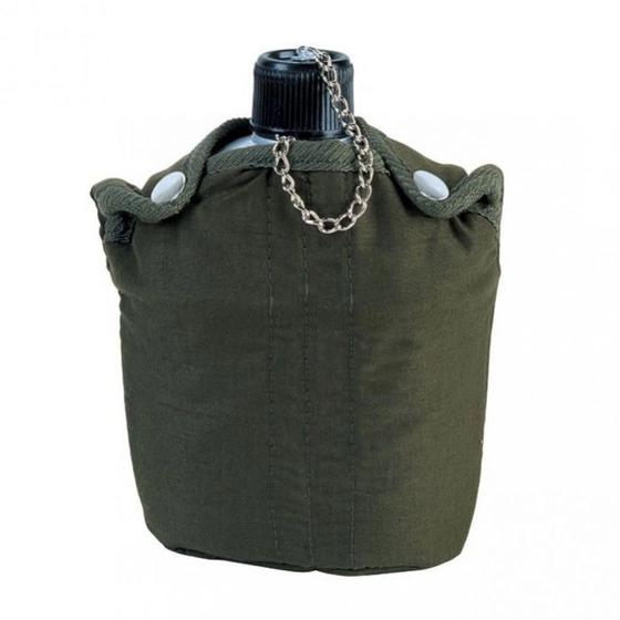 Imagem de Cantil Aluminio 900 Ml Cor Verde Militar  Nautika 