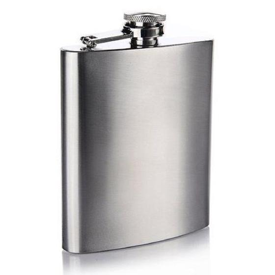 Cantil Bolso Militar Inox Garrafa Armazenar Bebida 210ml Álcool Porta Whisky Vodca Garrafinha Viagem Menor preço em Cantil Bolso Militar Inox Garrafa Armazenar Bebida 210ml Álcool Porta Whisky Vodca Garrafinha Viagem