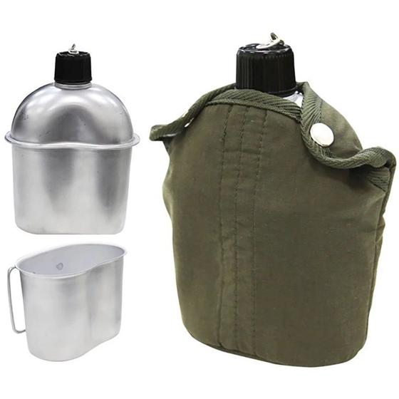 Cantil de Aluminio com Caneca Xepa 900ml Nautika Menor preço em Cantil de Aluminio com Caneca Xepa 900ml Nautika