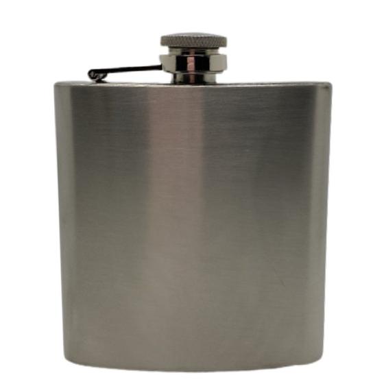 Imagem de Cantil de Bolso Em Aço Inox Para Whisky e Bebidas 180ml