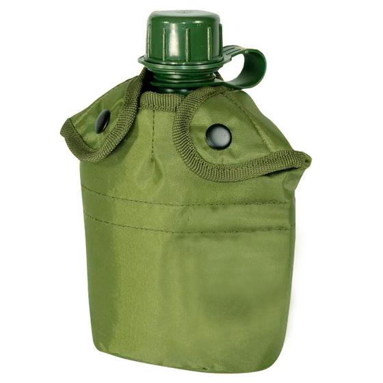 Imagem de Cantil de Plástico Com Capa Verde com Capacidade de 950ml 